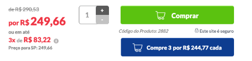 Valor do produto com desconto do laboratório