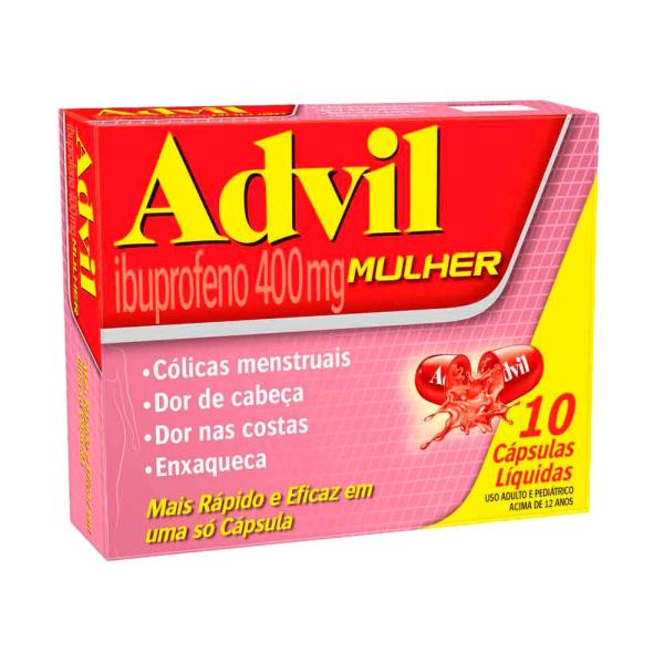 Advil Mulher 400Mg Com 10 Cápsulas