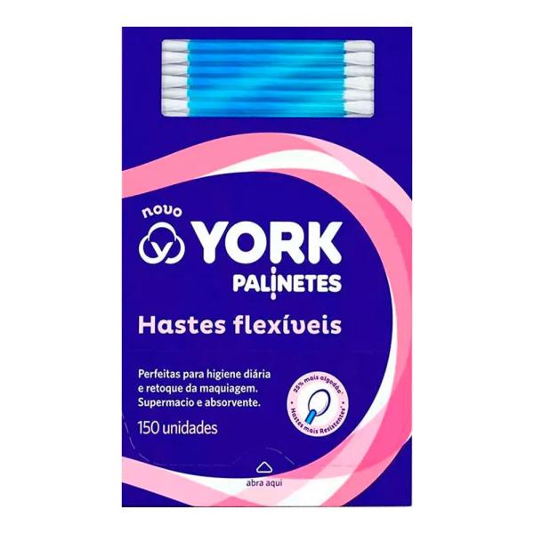 Hastes Flexíveis York Com 150 Unidades