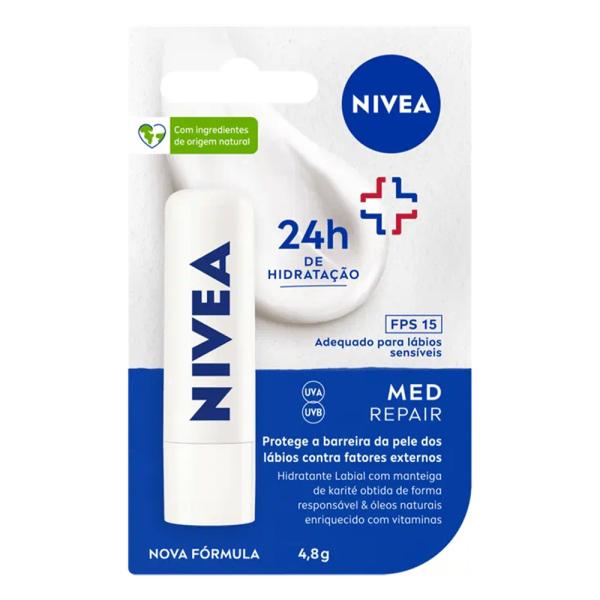 Nivea Protetor Labial Med Repair Fps 15 Com 4,8G